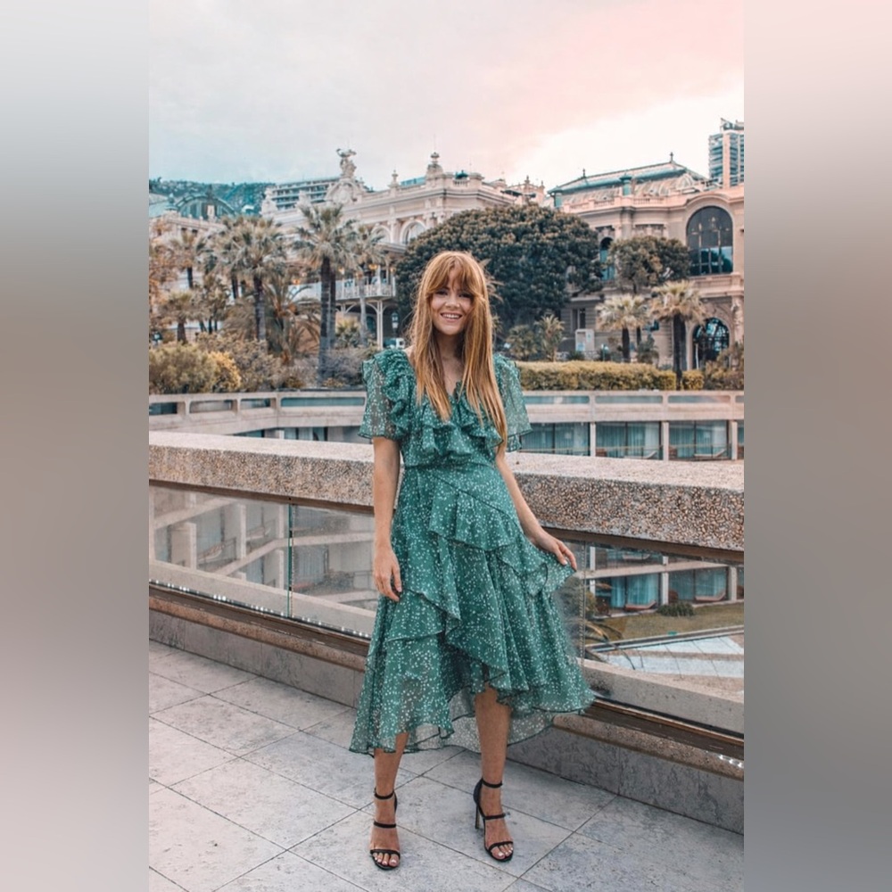 Keepsake Women's Green and Blue Dress - Picture 5 of 5